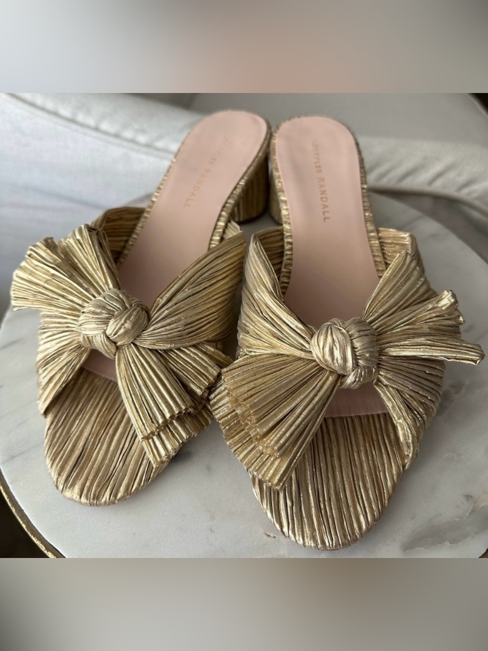 Loeffler Randall Emilia Golf Pleated Bow Heel - Picture 2 of 3